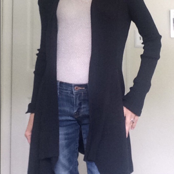 Navy open sweater - Picture 2 of 7